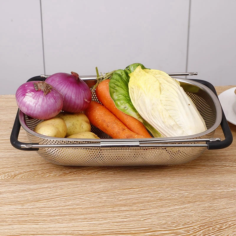 ABNO-Sink Drain Basket Drain Basket Storage Filter Tool Sink Filter Drain Basket Vegetable Basin Kitchen Rack