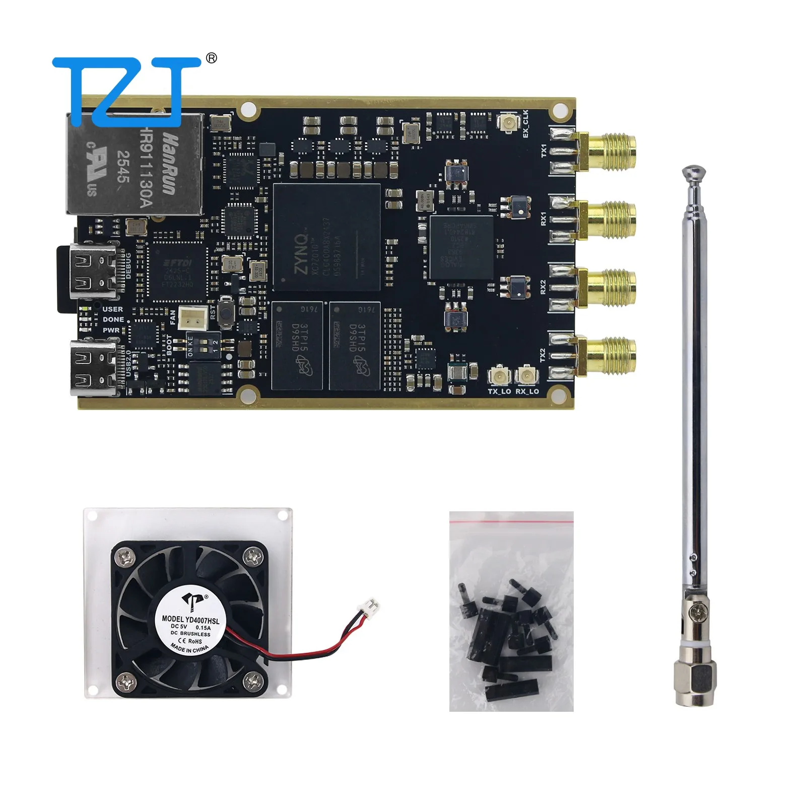 TZT 70MHz-6GHz Zynq7010 + AD9363 SDR Software Defined Radio Development Board For Pluto SDR MATLAB