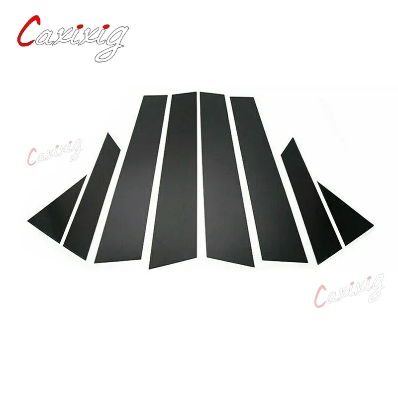 

8Pcs Car Pillar Posts Window Door Moulding Trims Sticker Glossy Black Fit For Nissan Qashqai J11 2016 2017 2018 2019 2020-2022