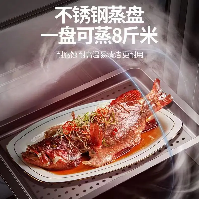 خزانة تبخير الأرز من الفولاذ المقاوم للصدأ، فرن بخار معزول وسميك، صندوق بخار كبير للمقصف، صندوق أرز بخاري كهربائي