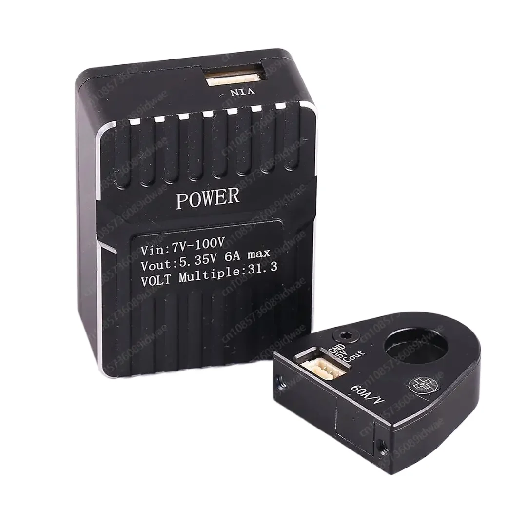 Hall Power Module 7-100V Wide Voltage w/ 60A Current Sensor for N7 Flight Controller FPV Drone Low Power Battery Monitor
