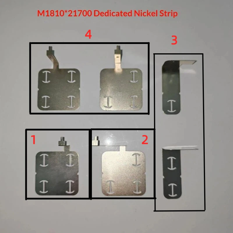 1 Set 18V Li-ion Battery Tool Replacement For M18 10 Core 21700 Lithium Battery Special Nickel Sheet 0.2MM Thickness