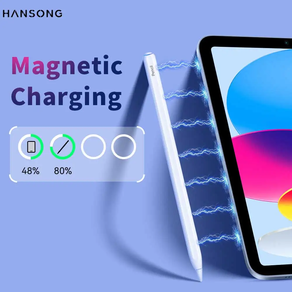 

For Apple Pencil 2 1 with Wireless Charging, for iPad Pencil Apple Pencils Pen for iPad Air 4 5 Pro 11 12.9 Stylus