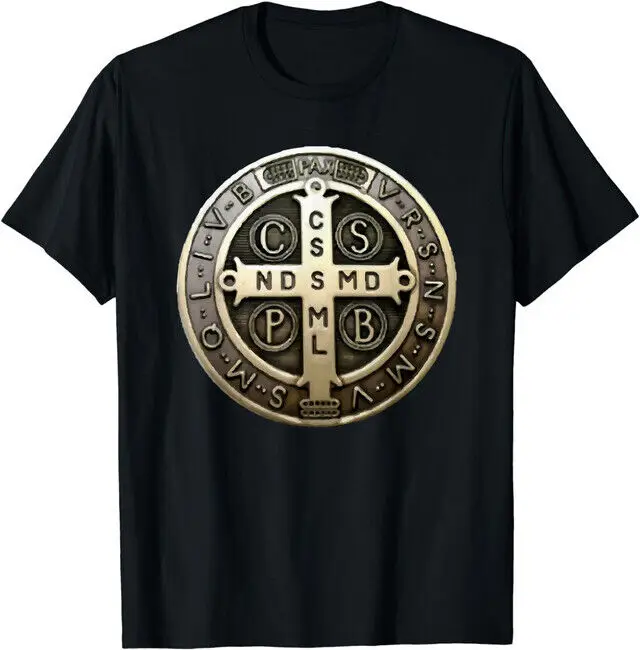 St. Benedict Medal Saint Benedict Cross Catholic Christian T-Shirt