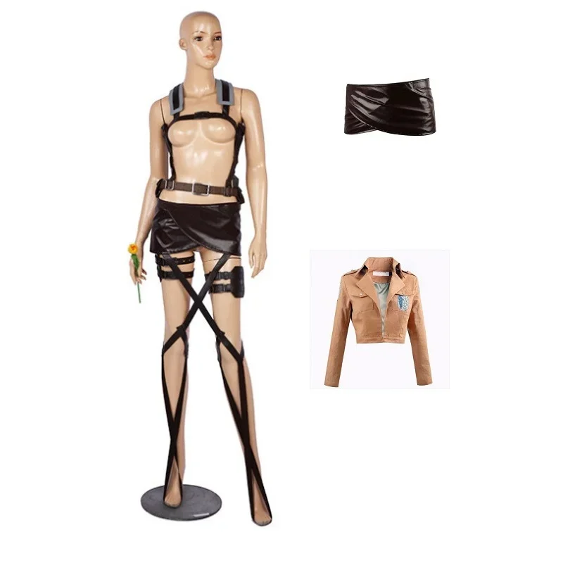 Attack on the Giant COS suit, Alan Mikasaki Soldier Captain uniform, Ni coat clothing, adult matching suit