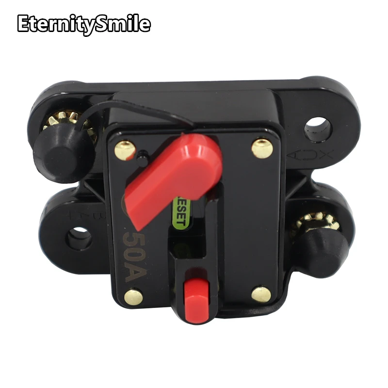 50A 80A 100A 150A 200A DC12V 24V Home Solar System Waterproof Circuit Breaker Reset Fuse Inverter