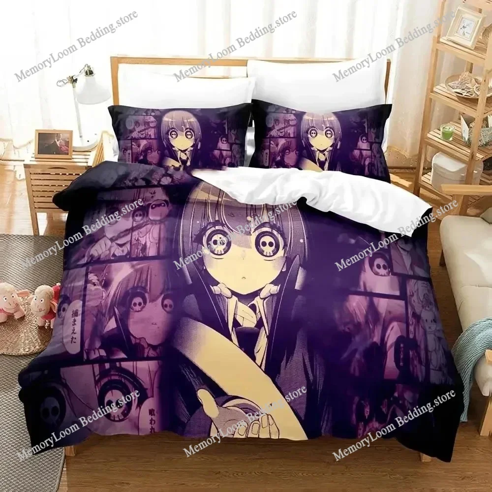 

Anime Character Cute Dark Gathering Bedding Set Full/Queen/King Size Duvet Cover Pillowcase Kids Adult Soft Home Textile Set