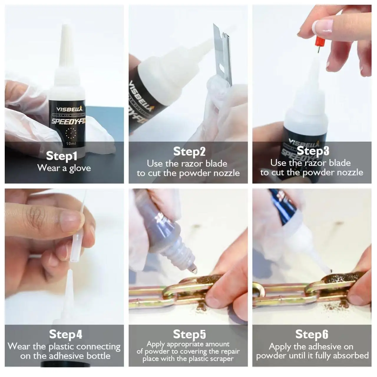 Super Glue Speedy Fix Metal Plastic Adhesive Welding Glue Strong Liquid Powder 7 Seconds Wood Repair Universal Caulk Adhesive