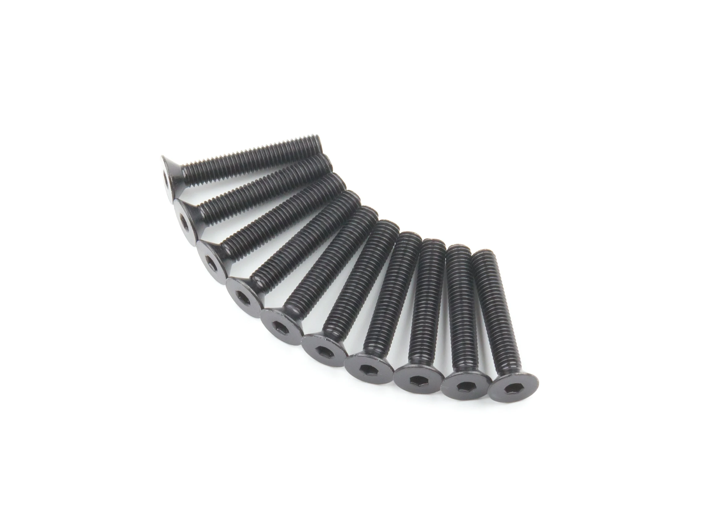 Screw Countersunk Hex M5 x 30mm Machine Steel Black (10pcs)