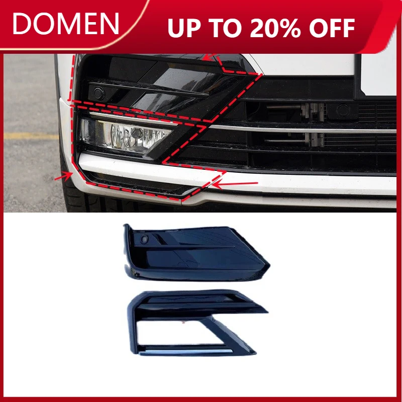 

Автоматический левый или правый передний бампер, противотуманная фара, решетка, крышка для VW Tiguan R-Line R Line 2017 2018 2019 2020 2021