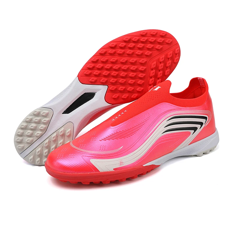 Men Low Top Football Boots TF AG Soccer Cleats Ultralight Breathable Non-slip Outdoor Artificial Grass Training Match Sneakers C 5