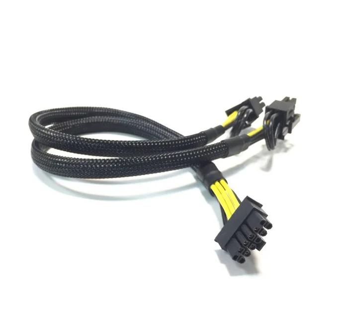 High Quality 12pin to Dual 8pin(6+2) Power Supply Cable for R750XA R750XS R750XD R750XD Server and GPU Card 2080TI RTX3080 3090