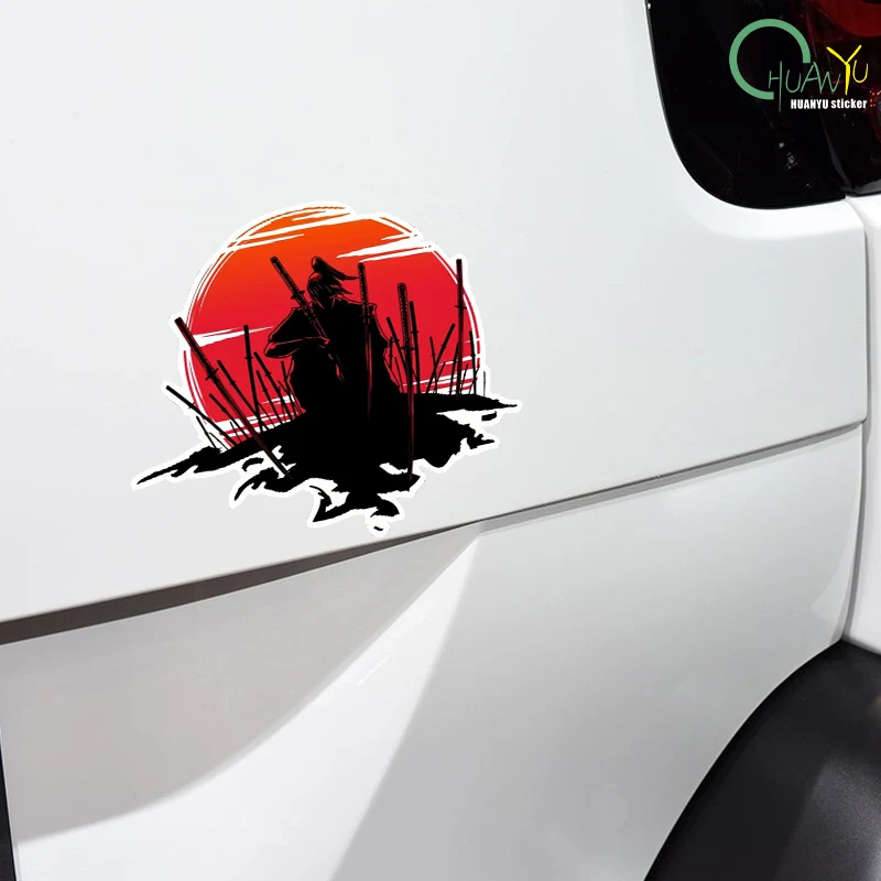 For Samurai Warrior Car Accessories Sticker Scratch-Proof Sunscreen Decor Camper Windows Graffiti Decal