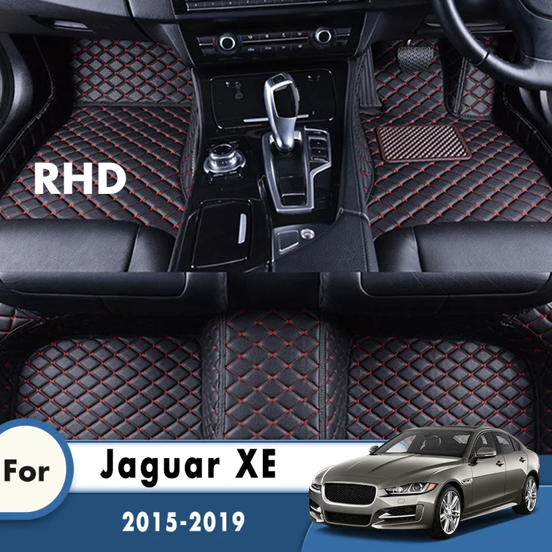 

RHD Car Floor Mats For Jaguar XE 2019 2018 2017 2016 2015 Carpets Custom Auto Styling Accessories Interior Covers Parts lines