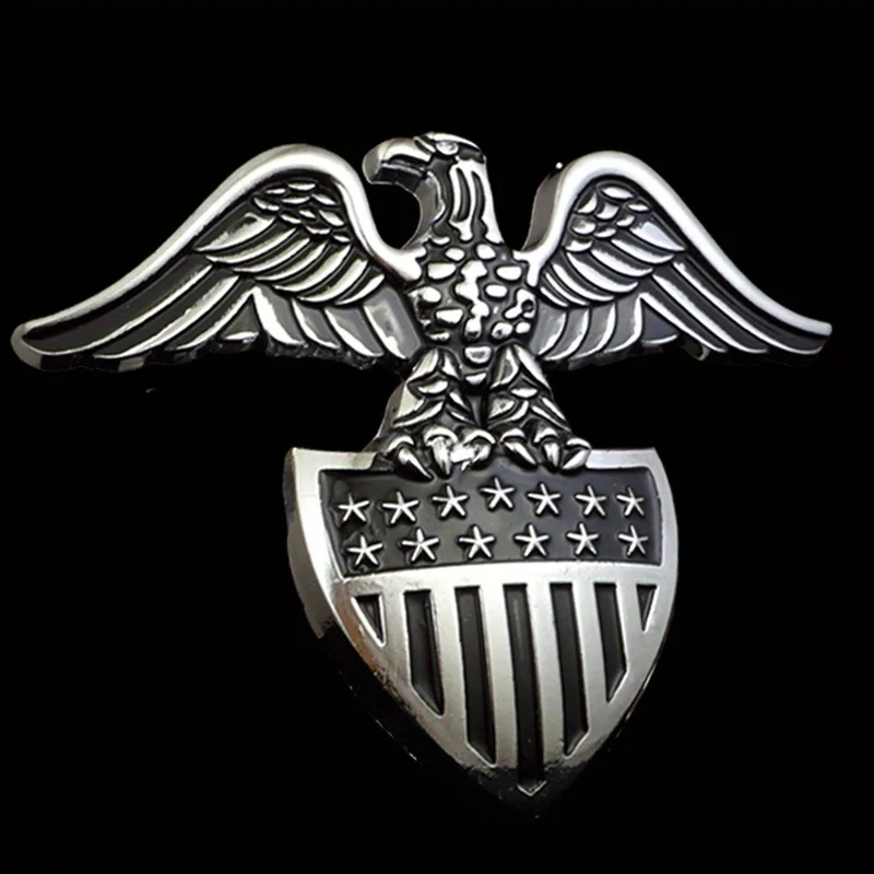 US Naval Officer Hat Badge Eagle & Anchor Emblem Screw on Leather Uniforms and Workwear Accessories 1pc view 5