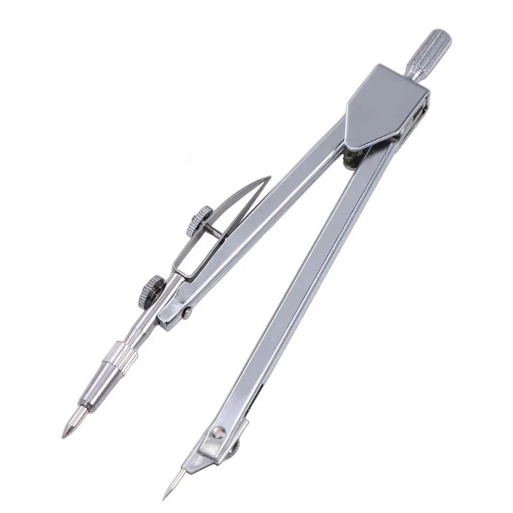 Metal Sketch Compass 8601 Test Set Drawing Compass Black Refill Drawing Instruments Metal Drawing Compass Set Learning Tools