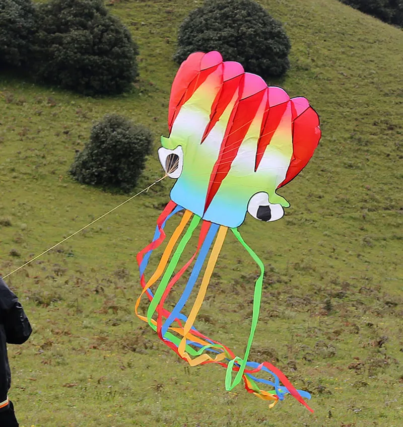 free shipping octopus kite flying juguetes inflables large kite esportes de brinquedo linha pipa parachute power kite outside