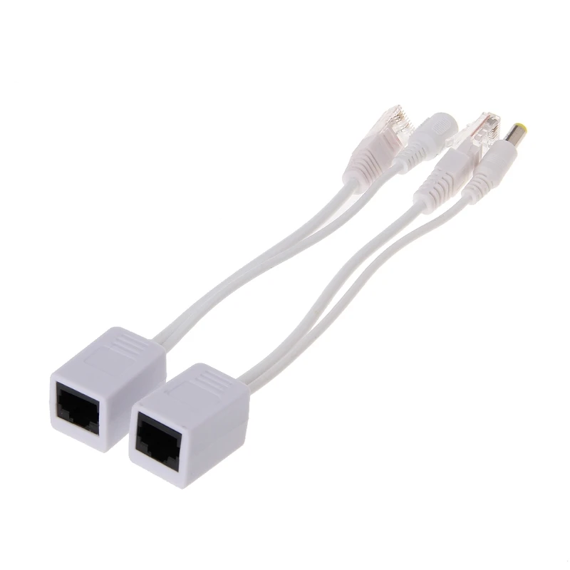 Câble adaptateur répartiteur POE, injecteur RJ45, alimentation passive sur Ethernet 12-48V