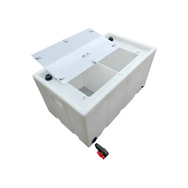 Square Sealed Live Fish Tank with Carry Handle, Leakproof Container, Outdoor Fishing Vehicle Transport Box for Live Fish Keeping