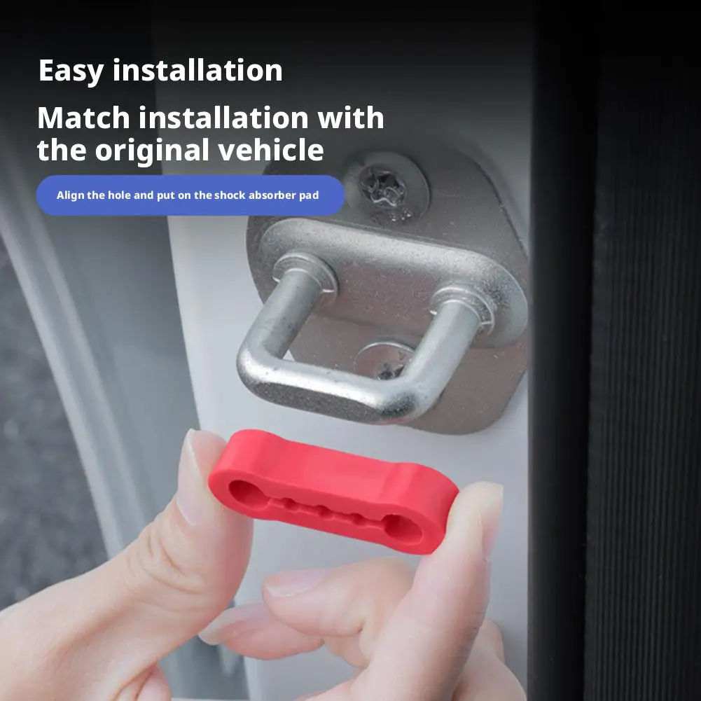 4 Stück Universelle Autotür-Stoßdämpfer Pufferpolster Anti-Vibrations-Schalldämpfer Kissen für Auto-Zubehör