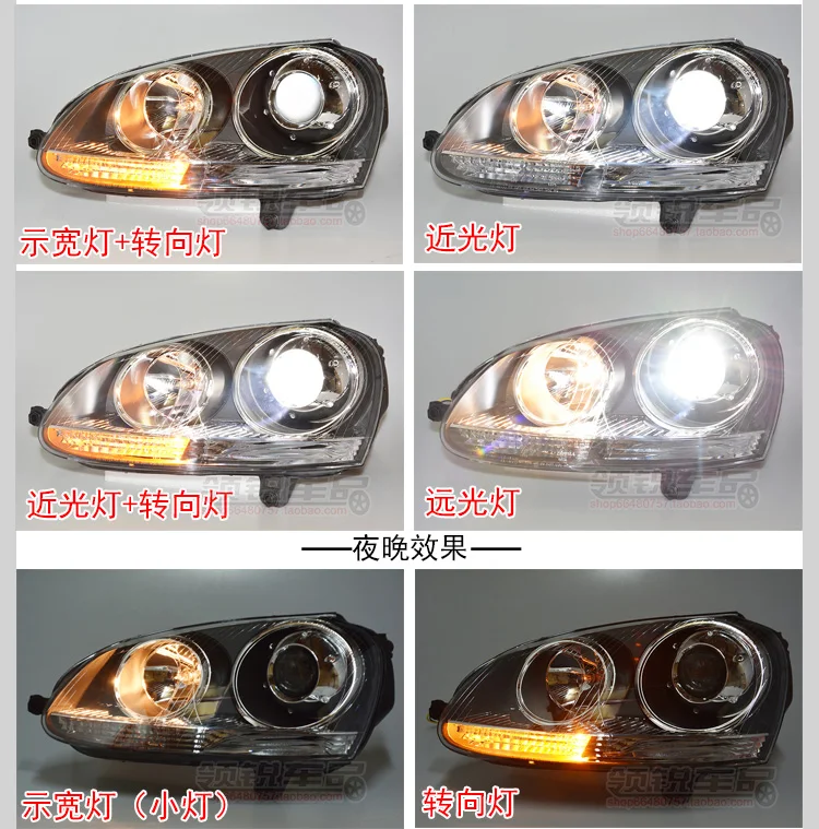 1pcs car styling headlamp for volkswagen jetta headlight Sagitar 2009~2011y car accessories for vw jetta fog light