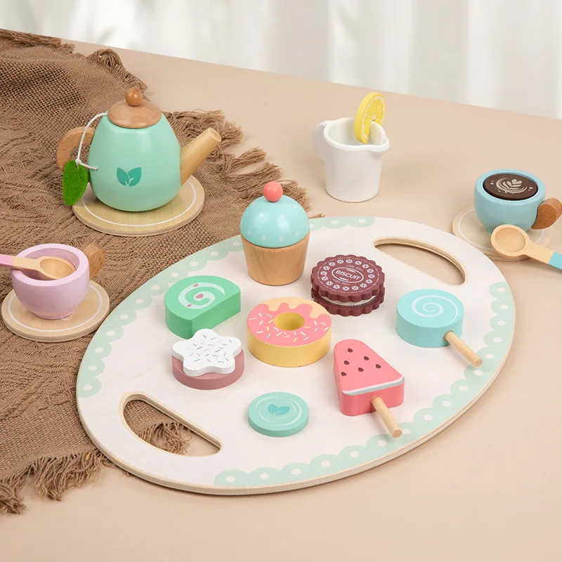 kids'-pretend-tea-party-set-wooden-afternoon-tea-dessert-playset-educational-montessori-toy-for-toddlers