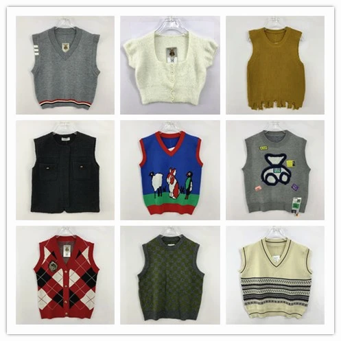 

Винтажный вязаный свитер большого размера, жилет с цветочным узором, теплая шерстяная смесь, весна-осень-зима, женский модный топ