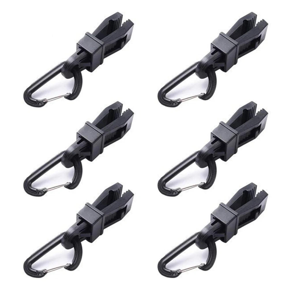 

5 Pcs Wind Rope Plastic Buckle Tarp Clamp with Ring Tent Snaps Clamps Sail Fixer for Outdoor