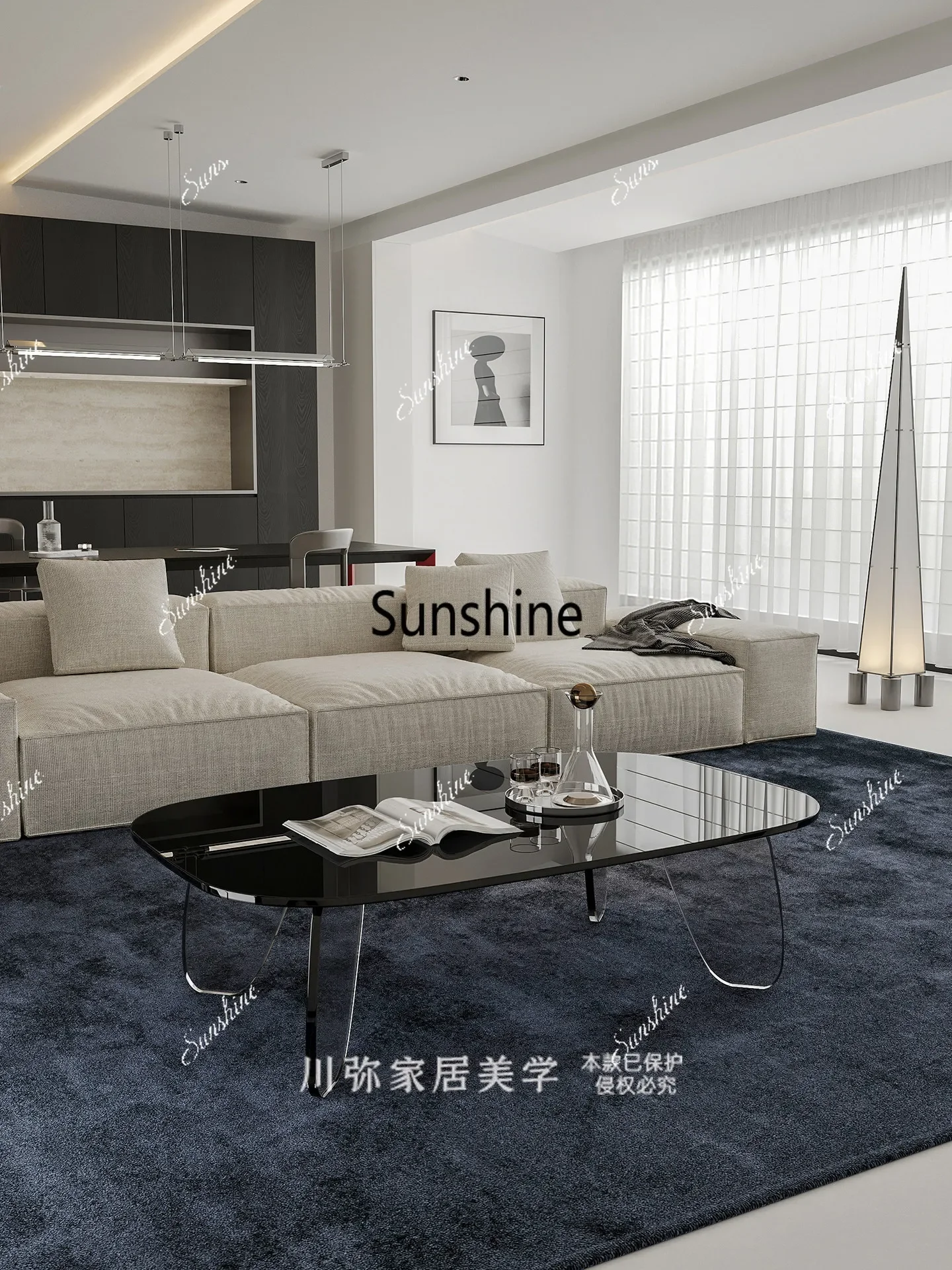 Living room household tea table light luxury high-end small table minimalist small apartment coffee tableTJ