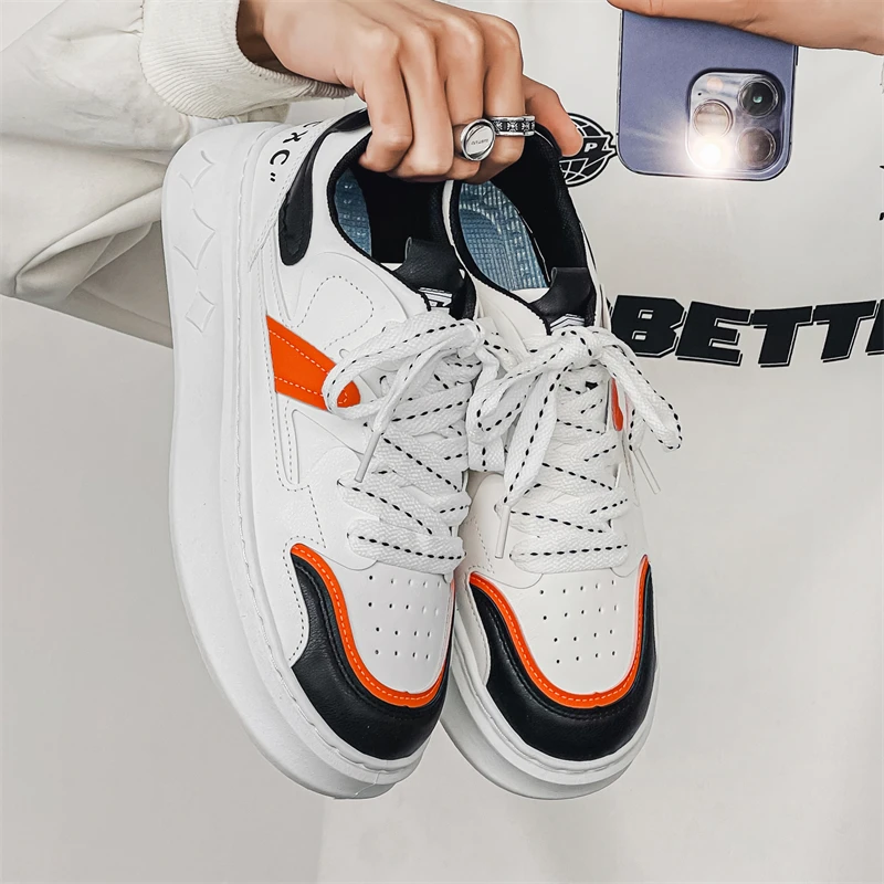 39-44 Outdoor White Board Shoes for Men's Sneakers Casual Shoes for Boy Luxus Designer Tênis Masculino Platform Tennis Platform