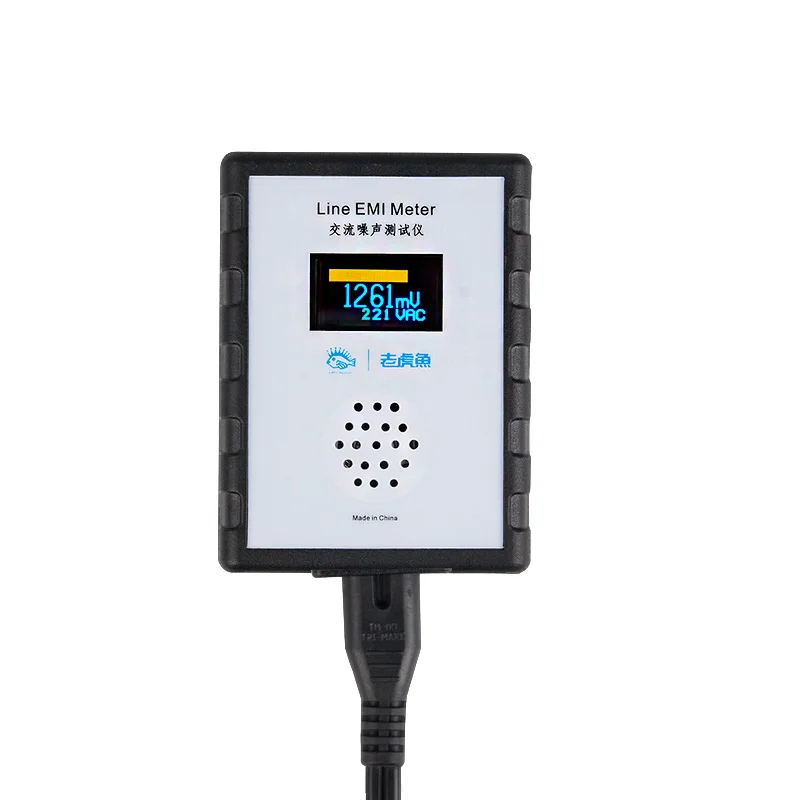 

The Latest OLED Display Mains Noise Tester EMI Measuring Instrument Broadband AC Power Supply Ripple Analyzer line EMI Meter