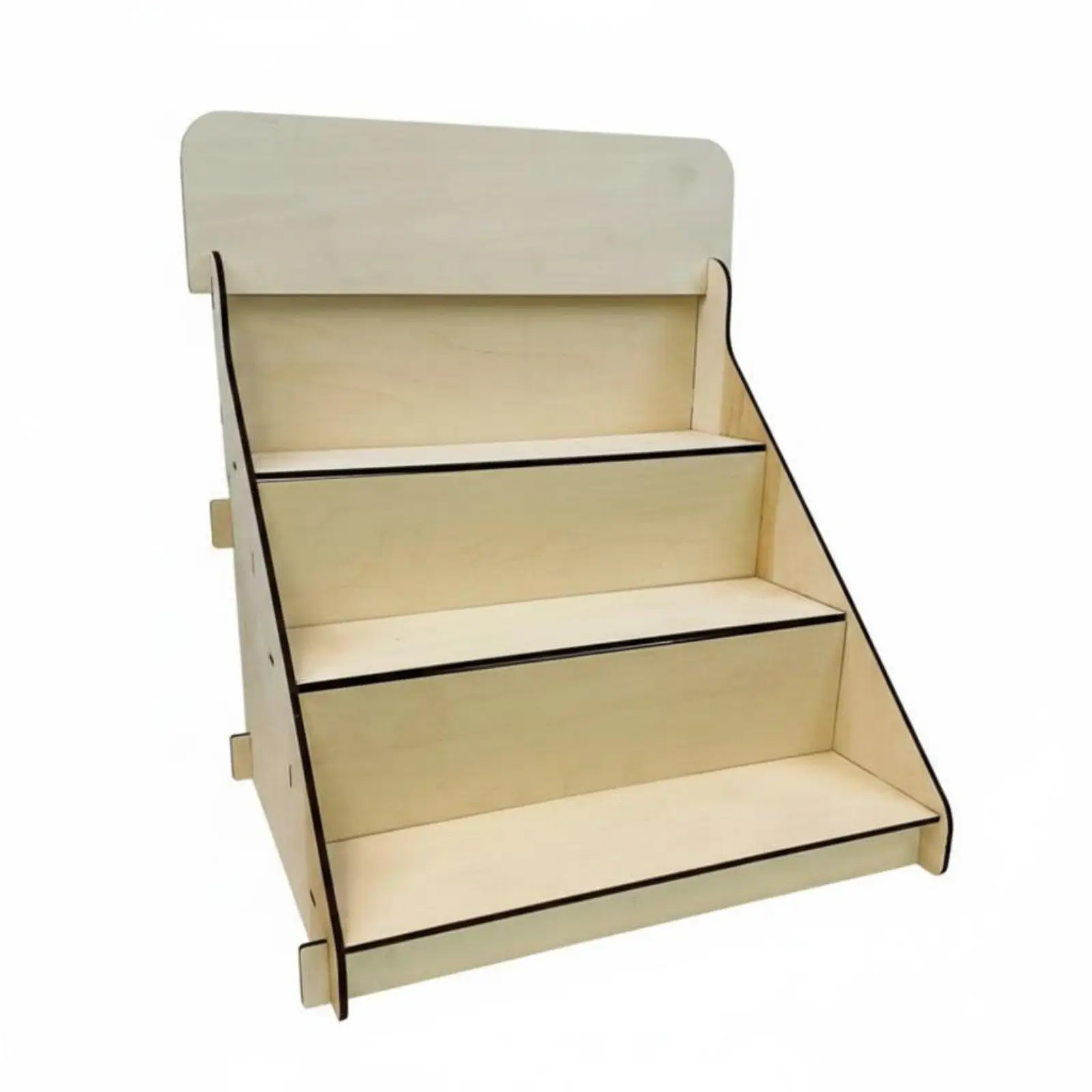 Desktop Display Shelf Portable Tiered Display Rack Multi-Tier for Countertop