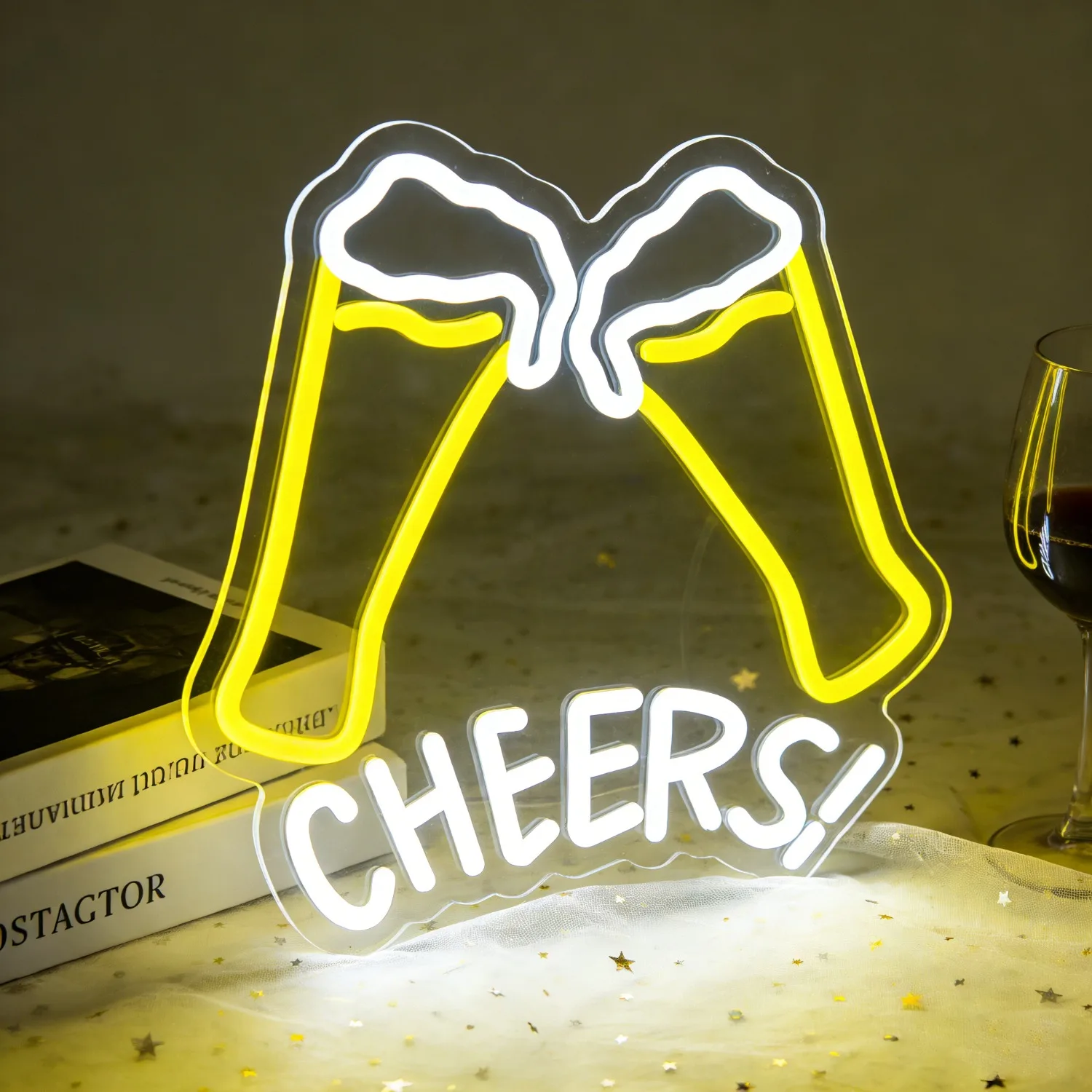 乾杯ビールマグ-led-ネオンサイン-パーティーのお祝い-ホームバー-結婚式の装飾-アンビエントグロー-ナイトライト-リビングルーム-ベッドルーム