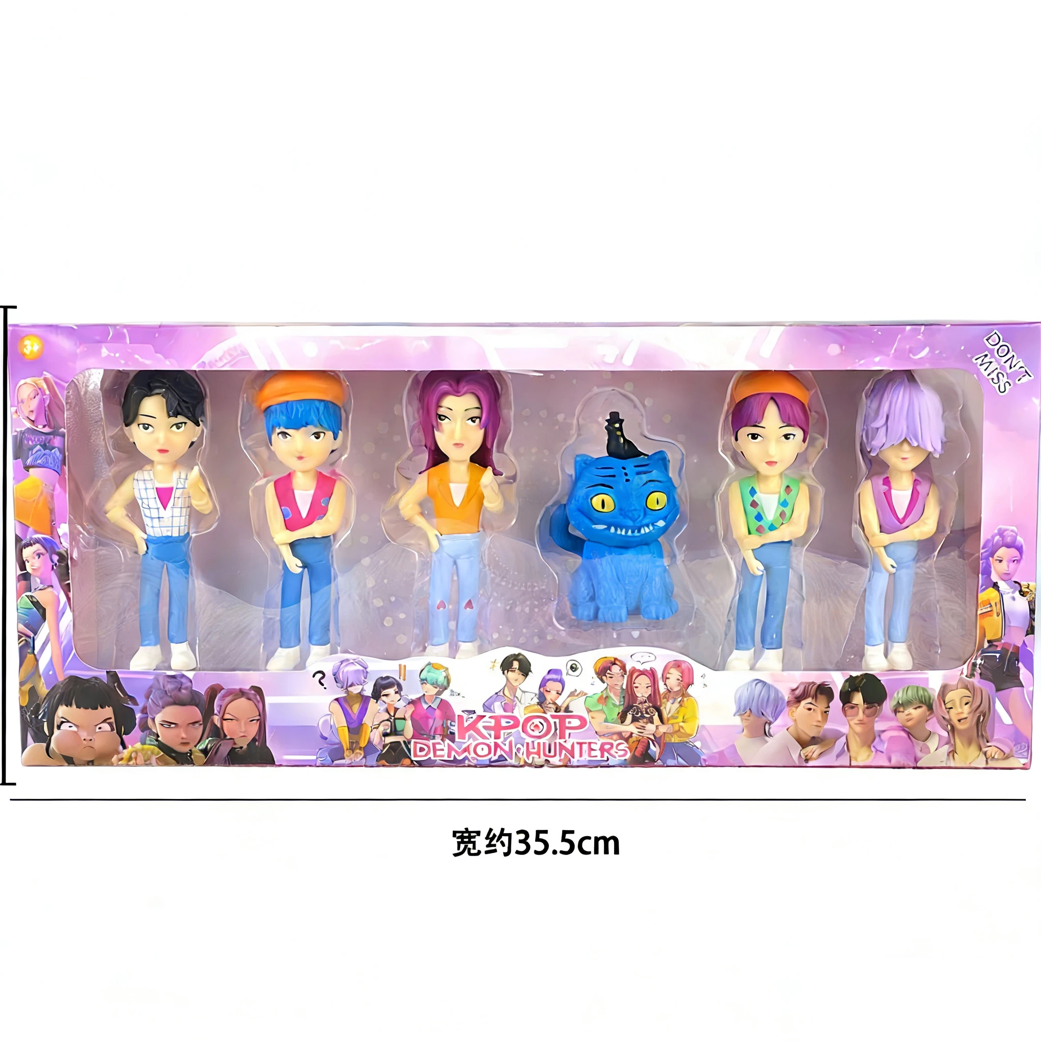 

NEW Kpop Devil Hunter Rumi Zoe Mira Anime Polyvinyl Chloride Character Collection Desktop Trinkets Childrens New Year Gift
