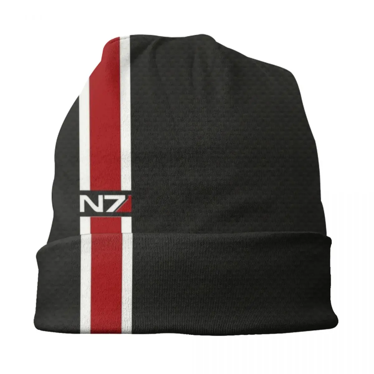 Classic Video Game N7 Mass Effect Skullies Beanies Caps Men Women Unisex Fashion Winter Warm Knitting Hat Adult Bonnet Hats