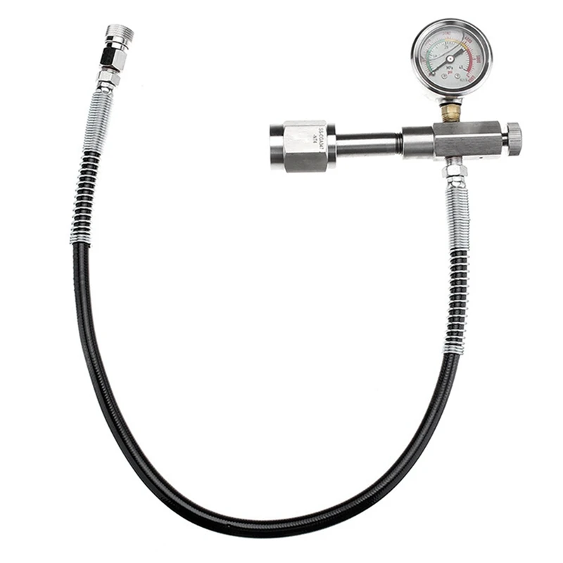 ABDJ-High Pressure Pipe 5000Pa Inflatable Valve, Inflatable With Precision Pressure Gauge 24 Inch Tube