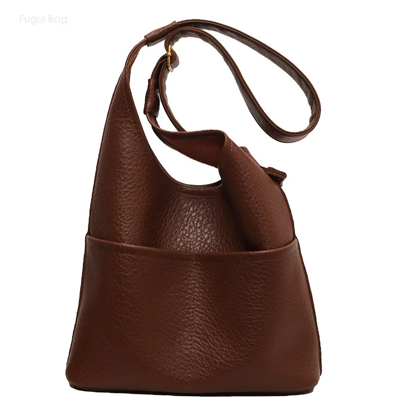 

Shoulder Bag Women's Handbag Retro High-end Commuting Large Capacity Underarm New Soft Faced Handbag Multifunctional