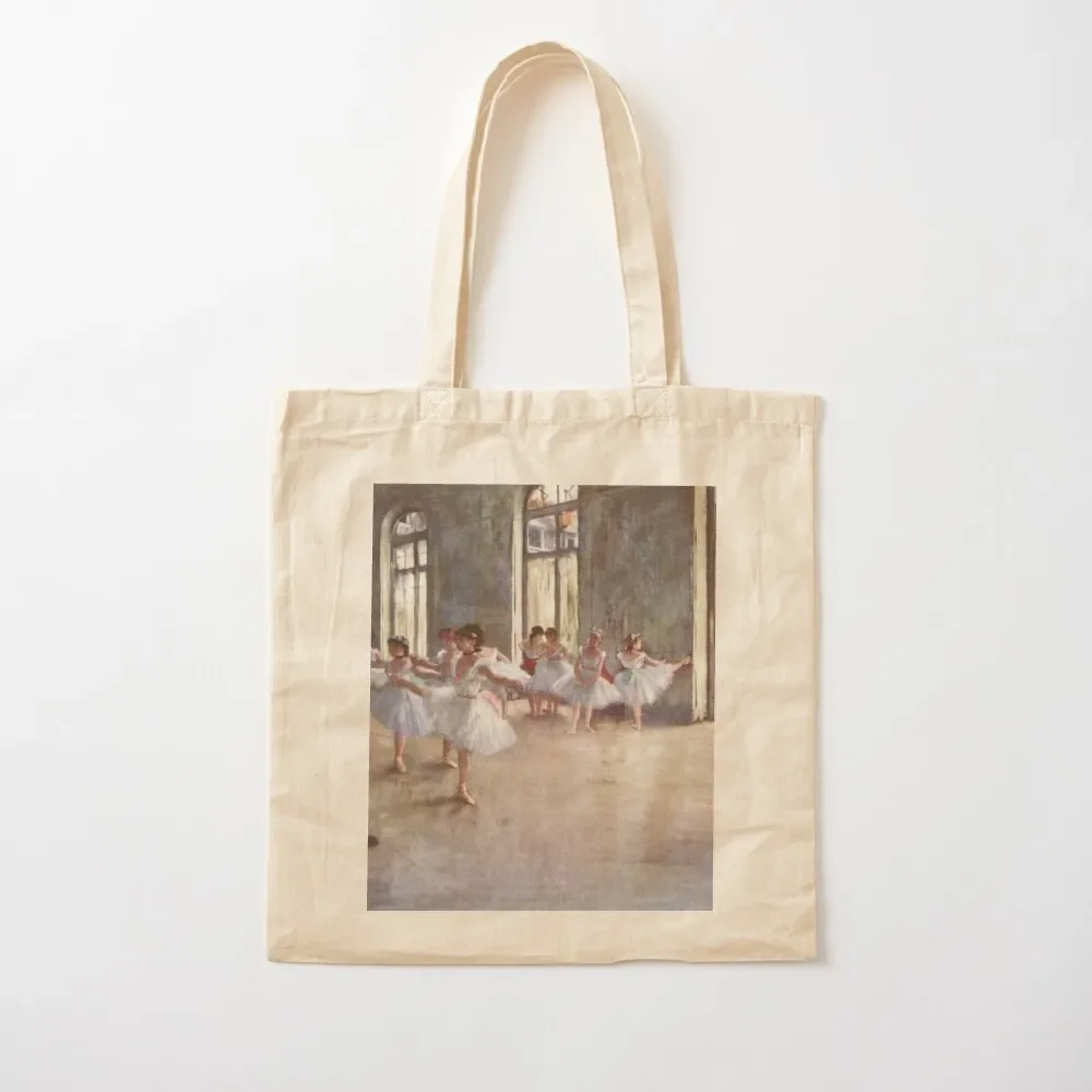 

Edgar Degas French Impressionism Oil Painting Ballerinas Rehearsing Dancing Tote Bag Candy bags Canvas bag Tote Bag