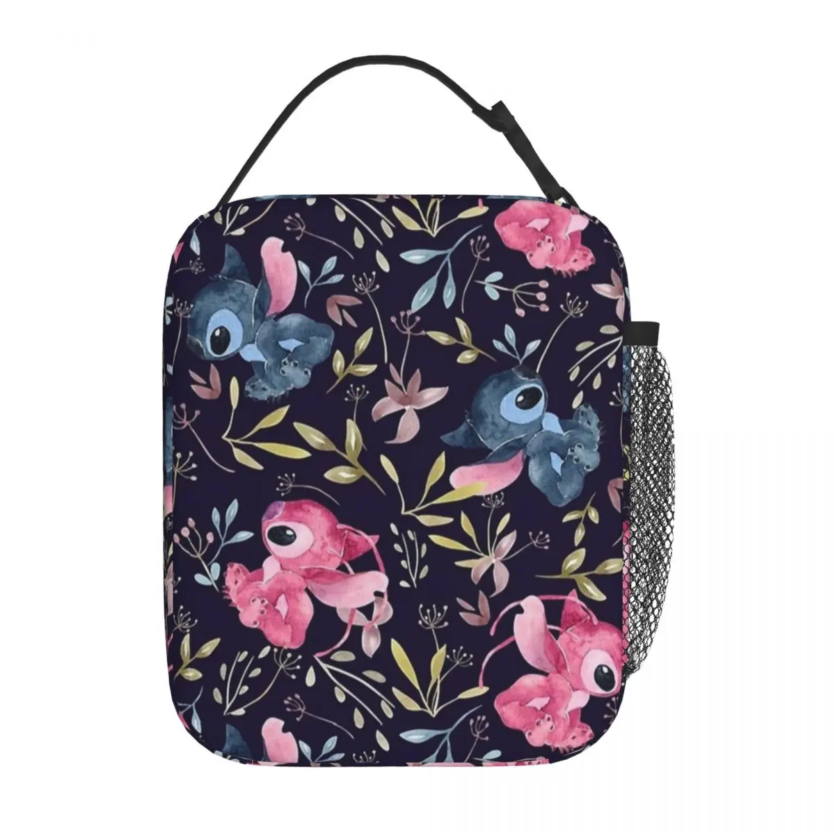 Tropical Floral Stitch Insulated Lunch Bags Thermal Bag Reusable High Capacity Tote Lunch Box Food Handbags Beach Outdoor