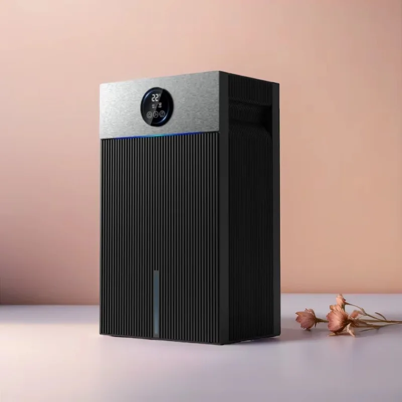 1.5L household dehumidifier, semiconductor dehumidifier, with LED touch screen, timer, sleep mode, automatically turn off