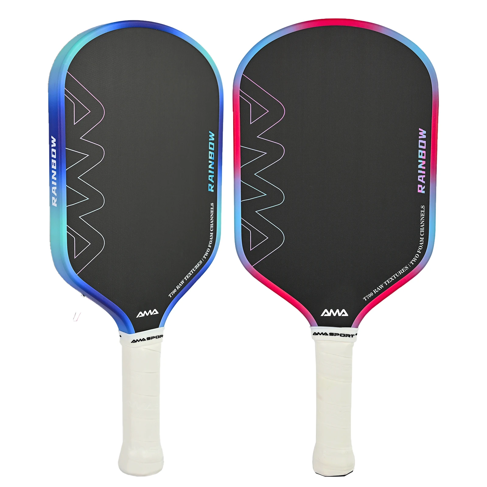 

AMA SPORT Rainbow Pickleball Paddle Racquet Inspired By The Brilliance Of The Rainbow And Hybrid Molecular Foam Frame Paddle