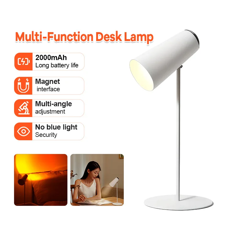 

Настольная лампа Spotlight Nordic Art LED с поворотной головкой, простая прикроватная/настольная лампа для защиты глаз, для чтения и учебы, новинка 2026 года