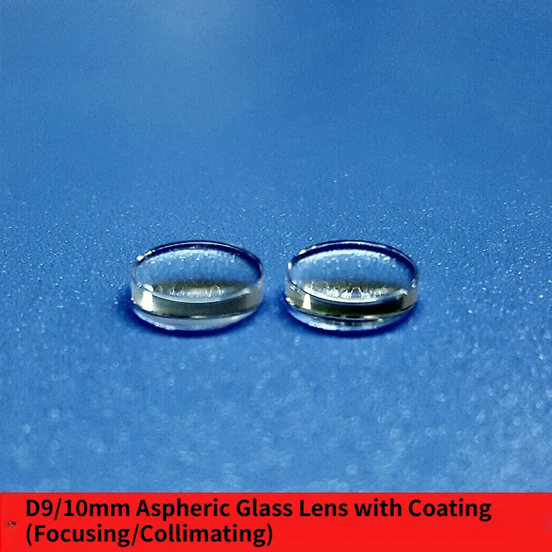 D10mm Laser Collimating Focusing Lens Glass Aspheric Plano-Convex Molded Coated With Selectable Focal Lengths