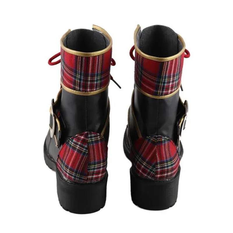 الملتوية-بلاد العجائب Epel Felmier تأثيري أحذية Pomefiore النوم قبلة Epel الأحذية لعبة المعرض كرنفال تأثيري أحذية بوت قصيرة