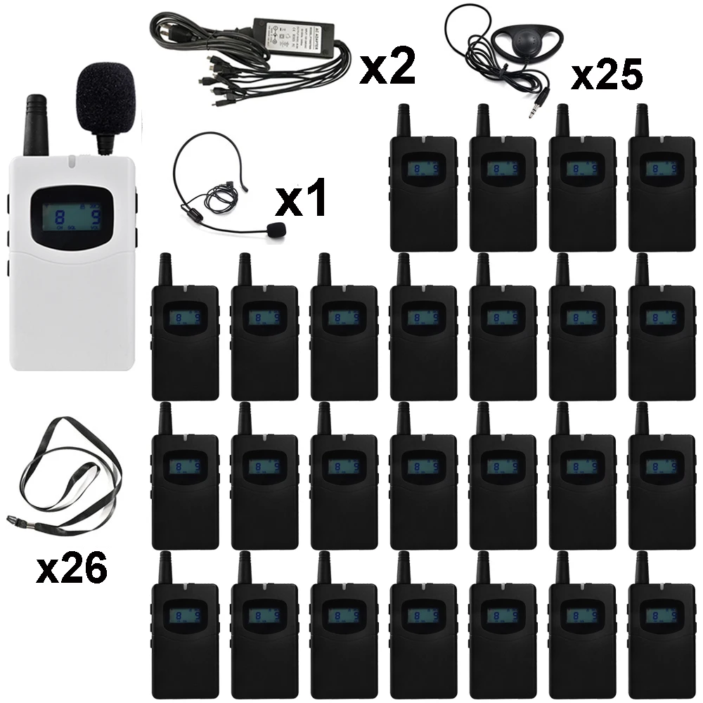 

High-End Wireless Tour Guide System 70R Long Endurance 60 hours Audio Guide For Church Simultaneous Translation Travel Agency