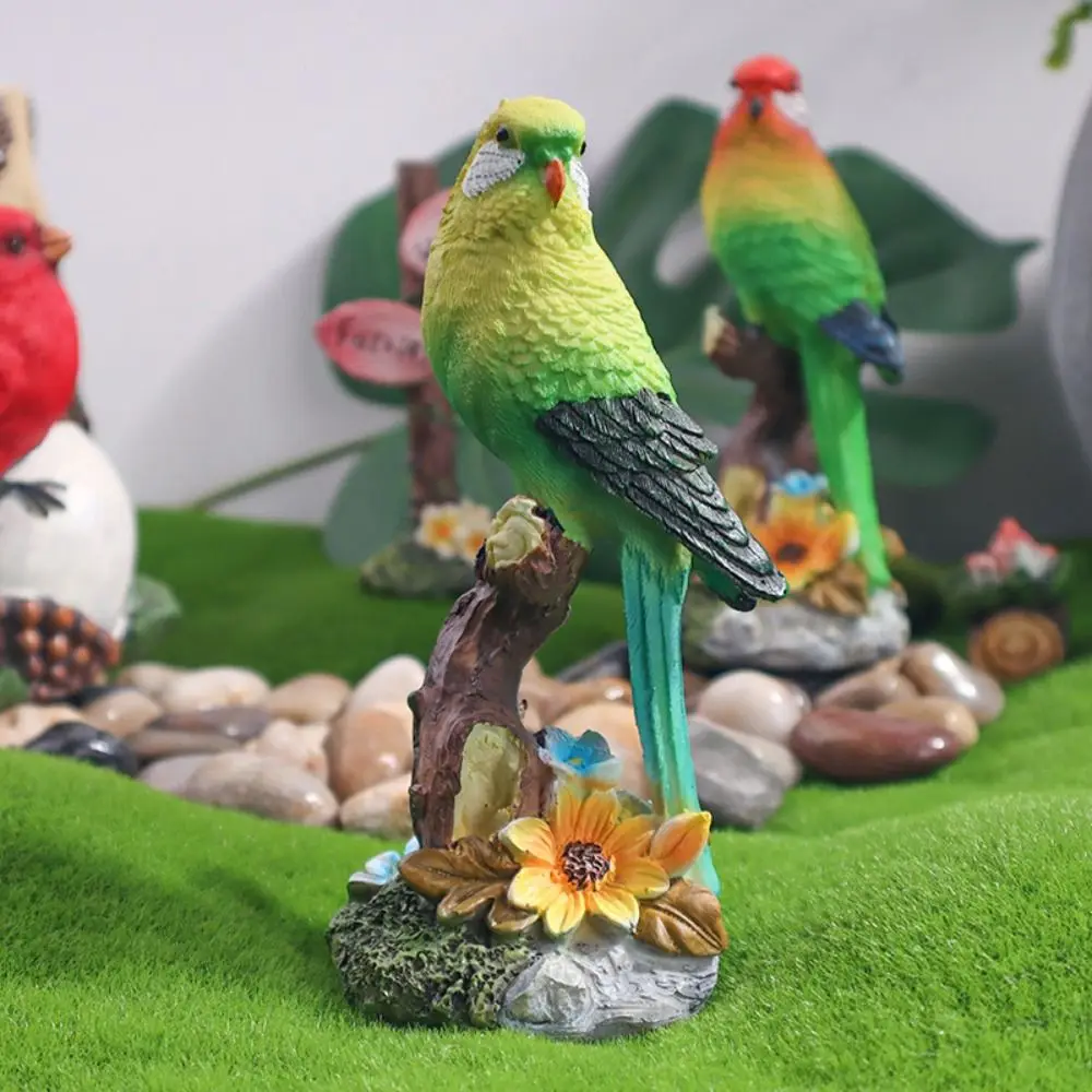 

Crafts Resin Bird Station Stone Ornament Cute Creative Bird Models Simulated Waterproof Bird Statue Balcony