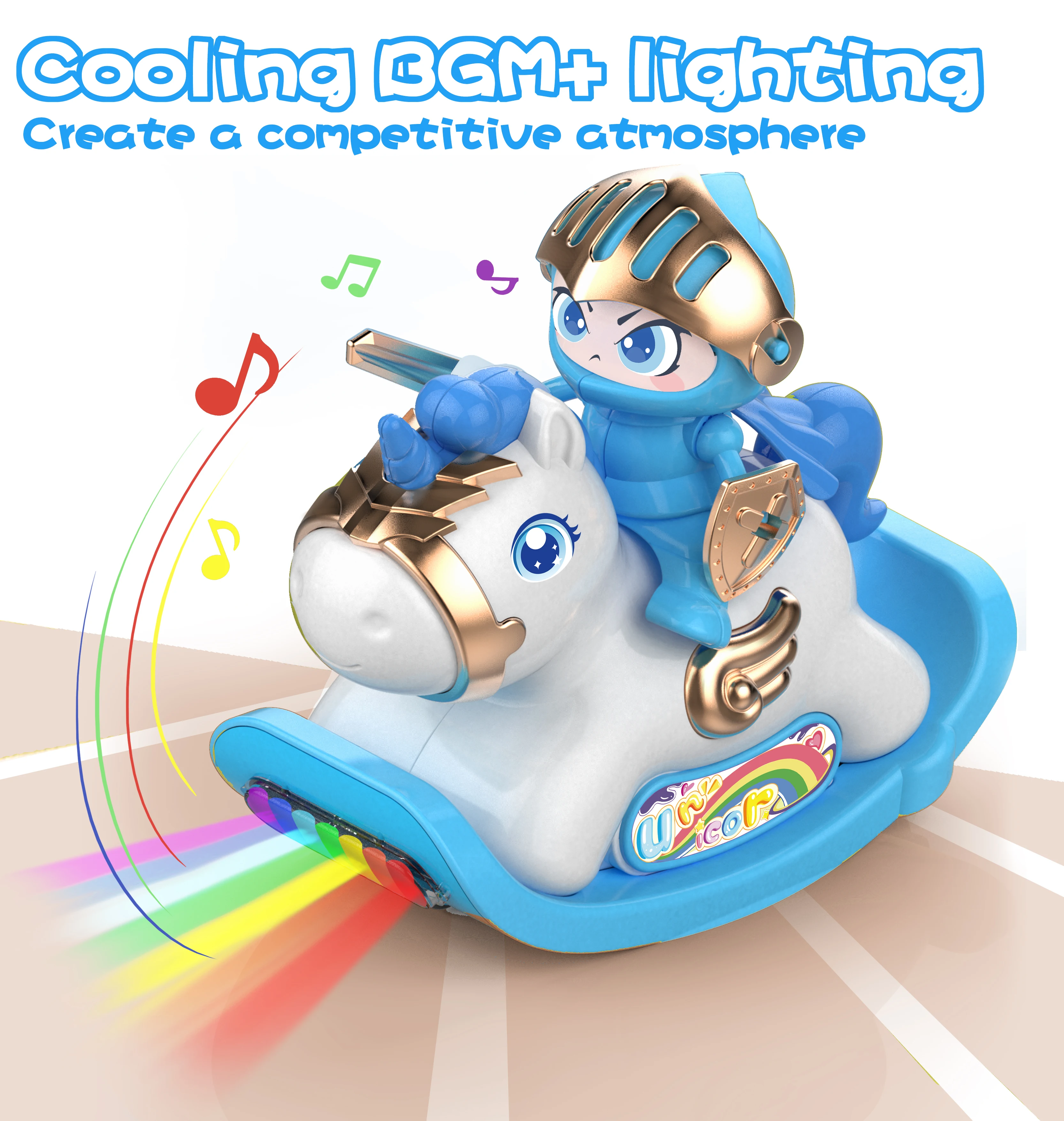 

Детский бампер с дистанционным управлением, 2,4G, радиоуправляемая электрическая деревянная игрушка-качалка с лошадью и прицепом, световая/музыка