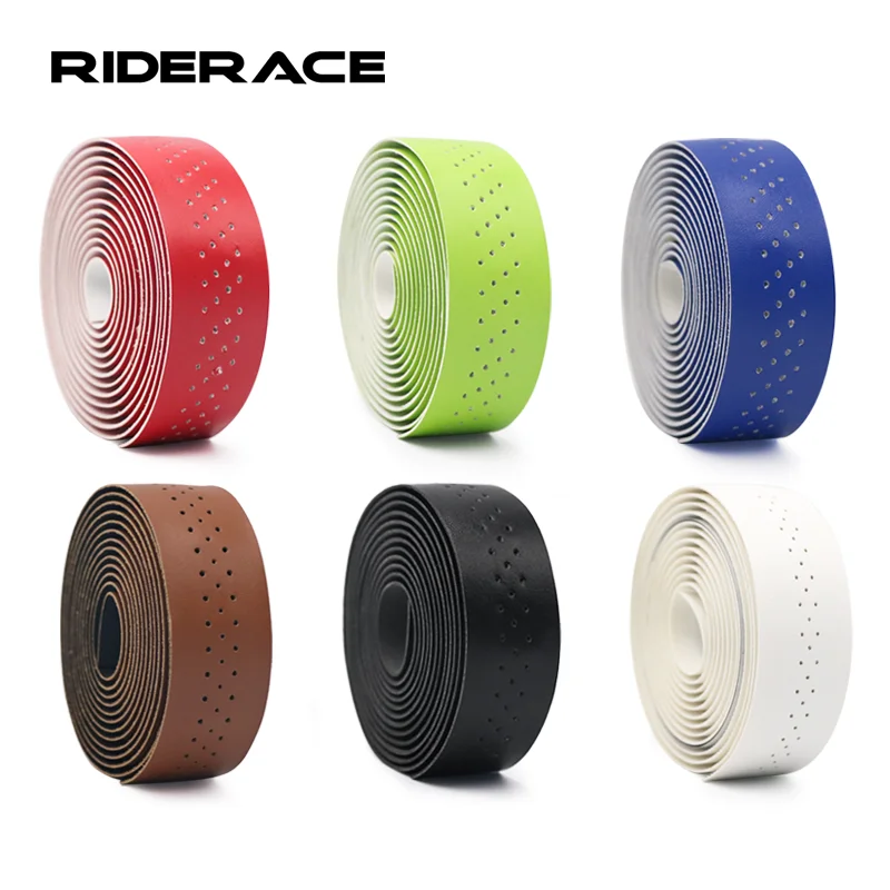 Rennrad Lenkerband PU Leder Fahrrad Perforierter Gürtel Atmungsaktiv Weich Radfahren Lenker Wrap Straps Fixed Gear Gürtel