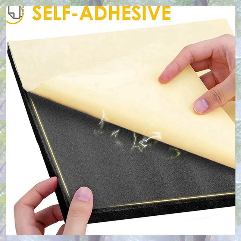 24 عبوة من ألواح الرغوة الصوتية ذاتية اللصق، لوحة حائط معالجة عازلة للصوت مقاومة للحريق، تقلل من رغوة الضوضاء للاستوديو، إلخ