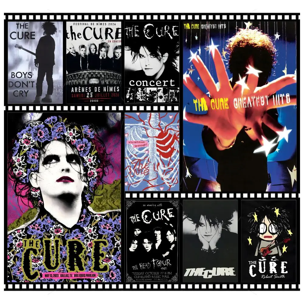 Gothic Band T-The Cure Poster Wall Art Poster HD Waterproof PP Print Bedroom Living Room Office Decor Gift